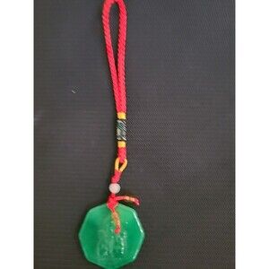 Chinese jade pendant / Trinket Beaded Good Luck Charm
